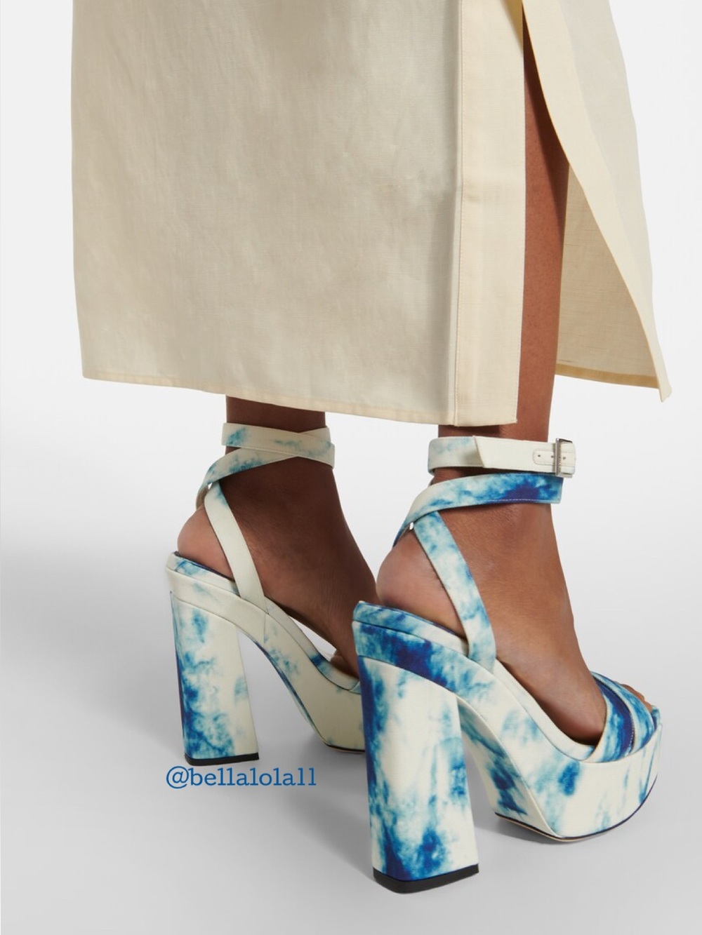 AUTHENTIC JIMMY CHOO TIE DYE PLATFORM SANDALS - Picture 3 of 6